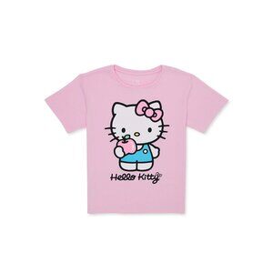 HELLO KITTY Pink Graphic Apple Tee, size 14/16